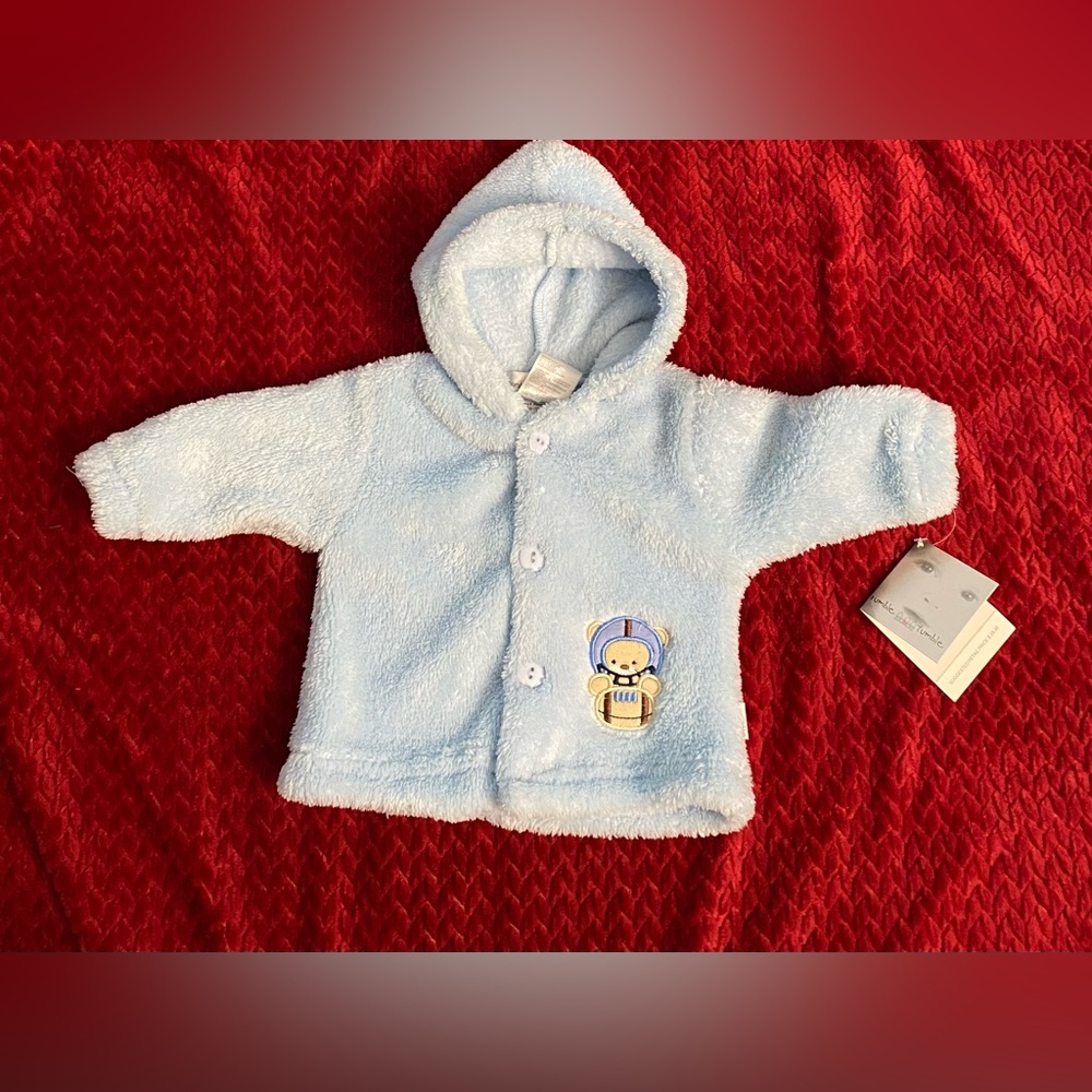 NWT Rumble Tumble Blue Hood Jacket Size 0-3 Months